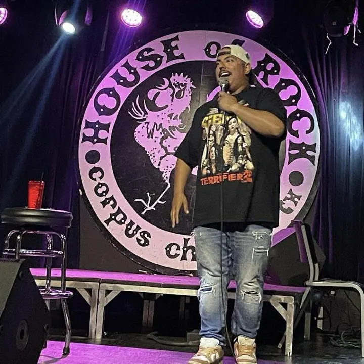 Chris on stage at House of Rock in Corpus Christi